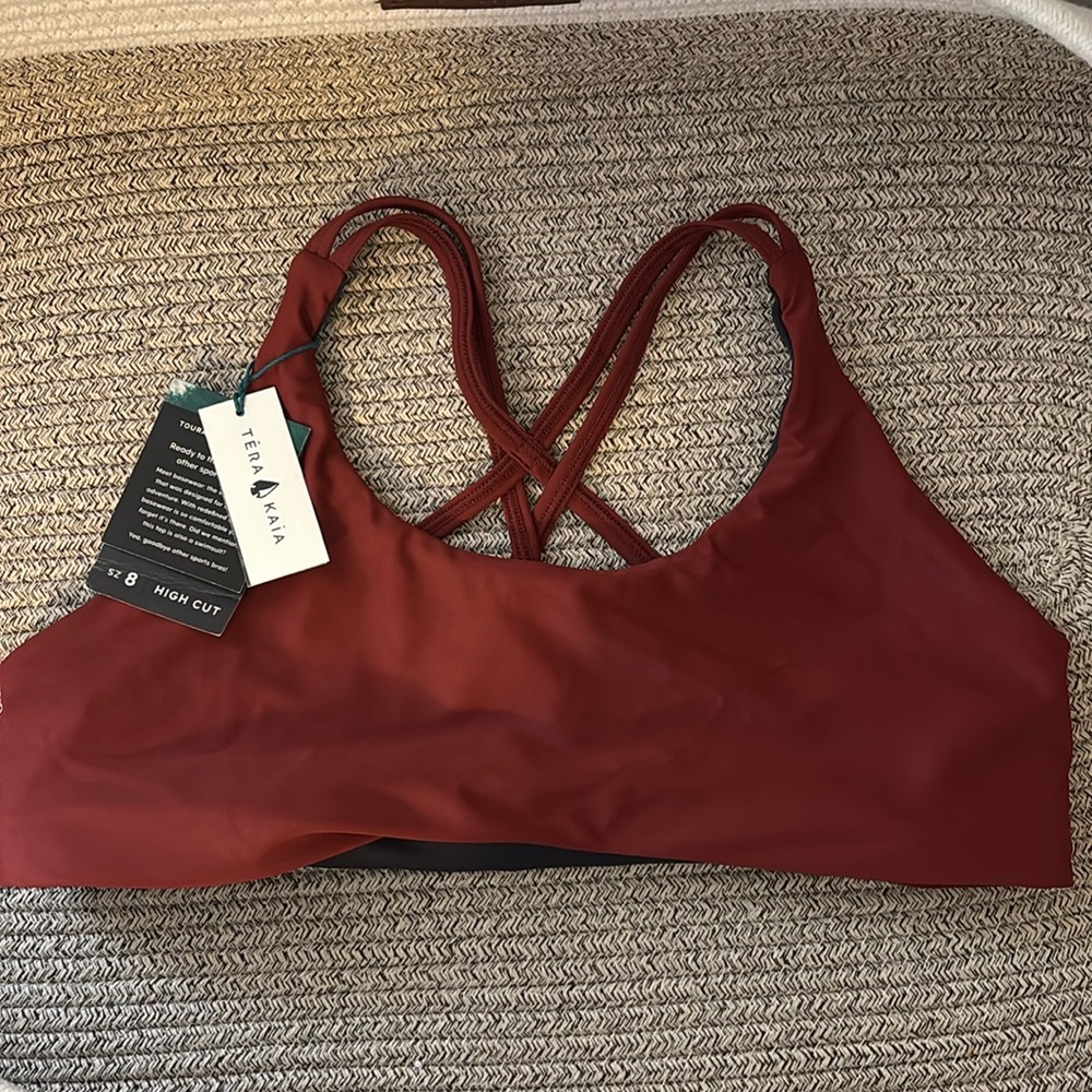 Tera Kaia brown sports Bra